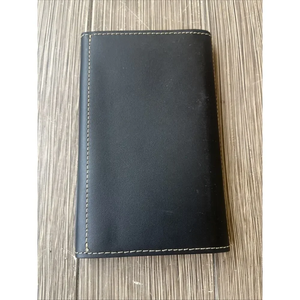 Harley-Davidson Black Leather Road Atlas Compass Travel Wallet